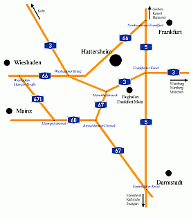 Karte Hattersheim